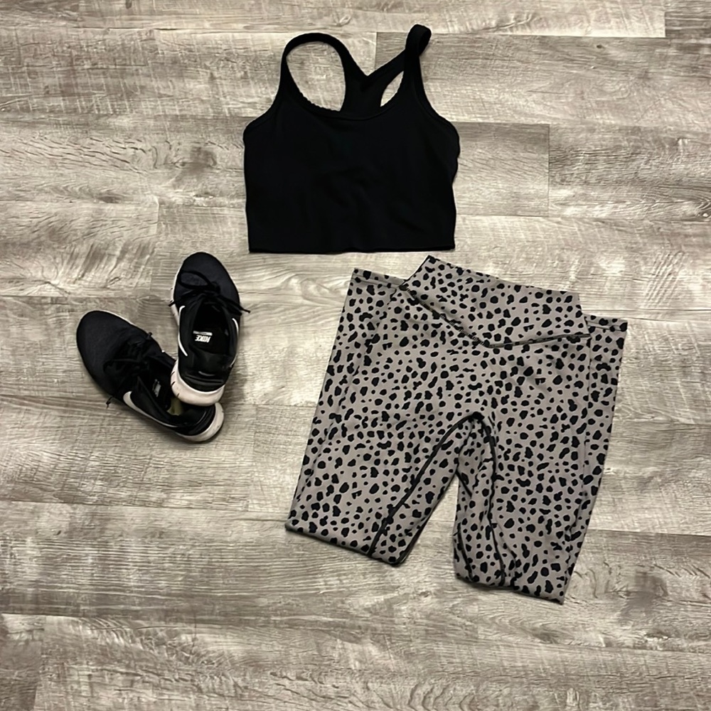 Balance Athletica Midnight Snow Leopard Leggings